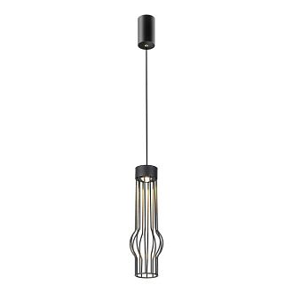 Подвесной светильник 12 см, 10W, 3000K, Lussole LSP-4022, черный