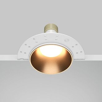 Встраиваемый светильник 10*3 см, вр 7 см, 1*GU10*10W, K, Maytoni Share DL126-GU10-TRS-MG, Белый