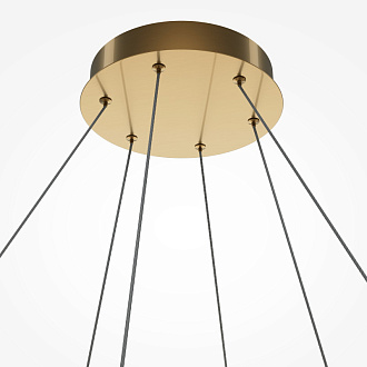 Каскадная люстра 85*85*346 см, LED, 80W, 3000К, Maytoni Breeze MOD281PL-L80BS3K латунный