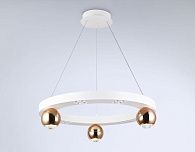 Светильник подвесной 60*12*120 см, LED 32W, 4200К, белый, золото Ambrella Comfort LineTech FL5959