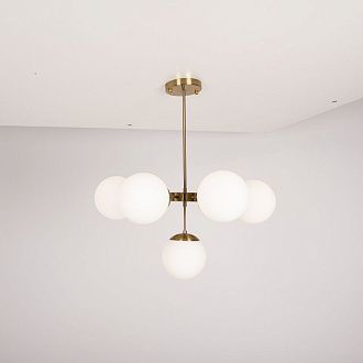 Подвесной светильник Copper Light Chandelier 7 80*80*48 см, 7*E14*40W, ImperiumLoft 40.1492, Золотистый