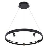 Люстра 80*80*120 см, 1*LED*40W, 3000K Gerhort G52170/1+5BK BK+WT, Черный