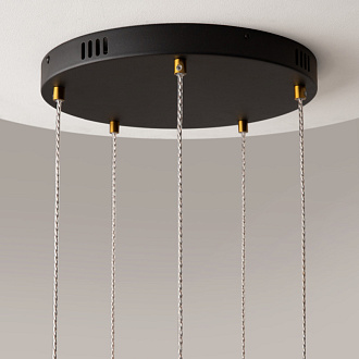 Каскадная люстра 45*45*318,5 см, LED, 58W, 3000К, Maytoni Area MOD295PL-L60BBS3K черный