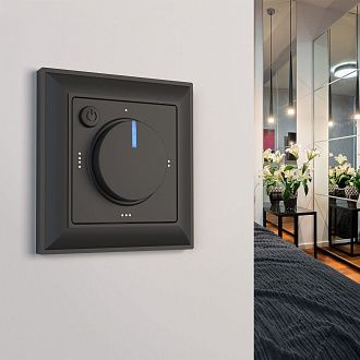 W1151108 Терморегулятор электромеханический для теплого пола, черный Werkel, 4690389156830