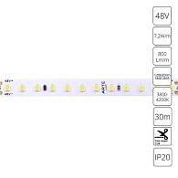 Светодиодная лента 48V 9,6W/m 24000lm, 4000К, IP20 Arte Lamp TAPE A4812010-04-4K, цена за катушку 30 метров