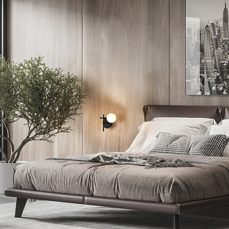 Бра 13,5*2,1*19,5 см, G4 * 1 5W,  Mantra Cellar 7636, черный