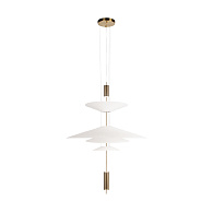 Подвесной светильник 68*83 см, 3*GU5.3*20W  LOFT IT Skylar 10244/C Brass латунь