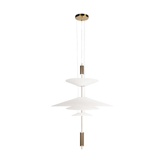 Подвесной светильник 68*83 см, 3*GU5.3*20W  LOFT IT Skylar 10244/C Brass латунь