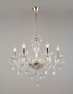 Люстра Ø630 x H585 (890), мм, 6*40W (240W), FGD (ЗОЛОТО) Rilon 7068/6 FGD