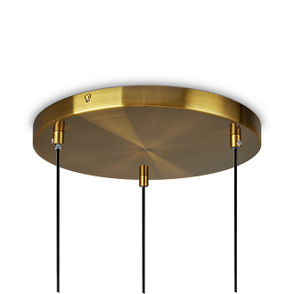 Светильник 43 см, Freya Crystal FR1012PL-03BS, латунь