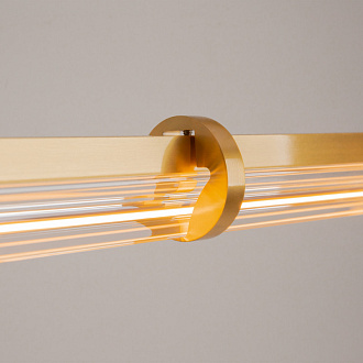 Линейный светильник 150*18*310 см, LED, 28W, 3000К, Maytoni Plume MOD340PL-L28BS3K латунный