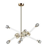 Люстра 82,5*82,5*100 см, 1 LED*54W, 3000 К, Odeon Light Kliff, античная бронза 5426/54CL