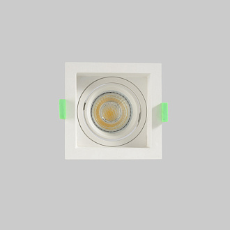Встраиваемый светильник 9 см, Crystal Lux CLT 068C1 WH, белый, вр 8 см