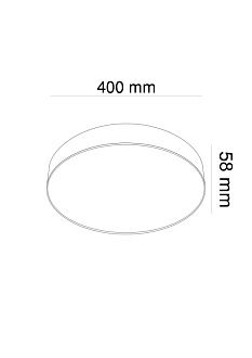 Светильник 40 см, 48W, 3000K Maytoni Technical Zon C032CL-L48W3K, белый