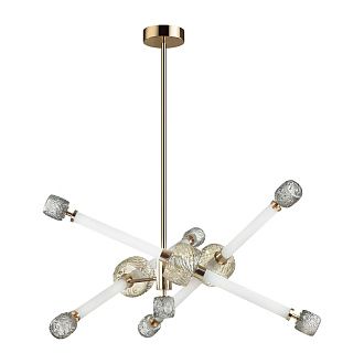 Люстра 82,5*82,5*100 см, 1 LED*54W, 3000 К, Odeon Light Kliff, античная бронза 5426/54CL