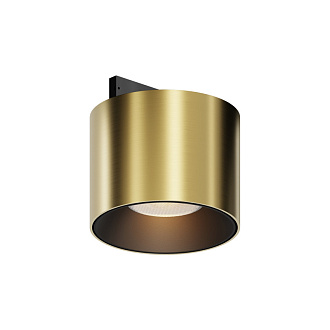 Трековый светильник 6*3,7 см, LED 5W 2700K Maytoni Technical Accessories for tracks Levity Alfa S TR188-1-5W2.7K-M-BBS черный и Латунь