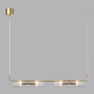 Подвесной светильник 7*74*120 см, 4*G9 Lumion TORONTO 6560/4 золотой, прозрачный
