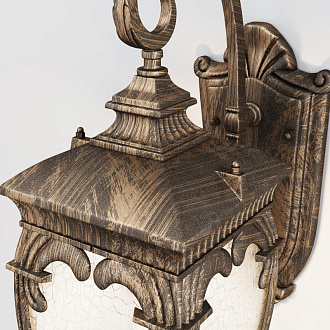 Светильник 48 см, Maytoni Fleur O414WL-01GB, черный с золотом