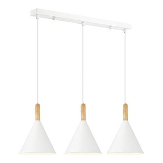 Светильник подвесной 65*19*31,5/180 см, 3*E27 EVOLUCE Arket SLE1255-503-03 белый