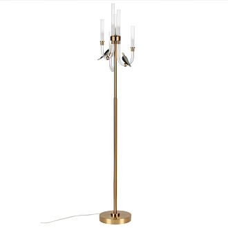 Торшер *LED*12W, 4000К, lm Odeon Light Lark 5431/12FL, бронзовый