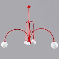 Люстра на штанге Fontana Amorosa Gran Finale Red **56 см, 6*LED*W, ImperiumLoft 40.2727, Красный