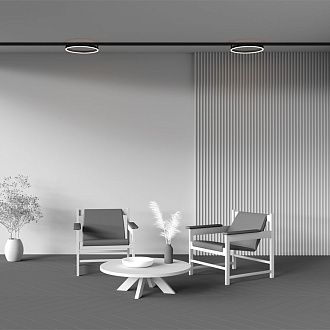 Трековый светильник40*8 см, *LED*24W, 3000K, Maytoni technical EXILITY TR227-2-24W3K-B, Черный