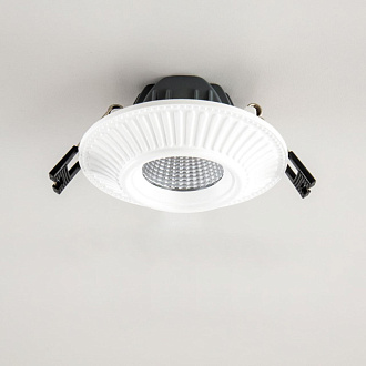 LED светильник 10 см, 7W, 3500K, Citilux Дзета CLD042NW0, белый полимер, вр 8 см