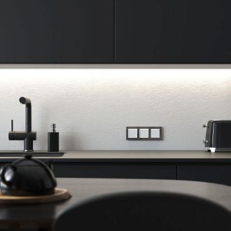 W1110041 Выключатель одноклавишный, белый акрил Werkel, 4690389197239