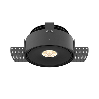 Встраиваемый светильник 9,9*9,9*4,9 см, LED, 9W, Maytoni Technical Move DL060-9W3-4-6K-TRS-B черный, вр 11 см