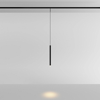 Трековый подвесной светильник 1,8*31 см, LED 3W 3000K Maytoni Technical Accessories for tracks Levity Skim TR191-1-3W3K-M-B черный