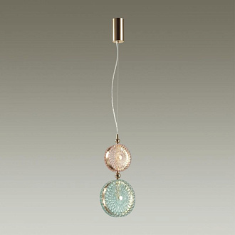 Светодиодный светильник 20 см, 13W, 4000K, Odeon Light CARAMELLA 5412/13LB, золото