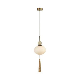 Подвес *16*235-235 см, 1*E14*40W, Lumion Gloriya LUM8272/1A, латунь; бежевый