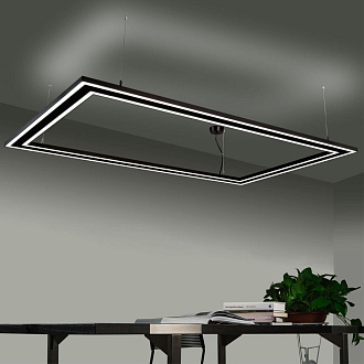 Подвесной светодиодный светильник Novotech Iter 358446, 60W LED, 4000K, черный