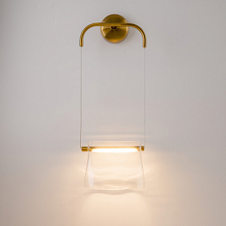 Светильник 25 см, 8W, 3000K, Maytoni Cabaret MOD170WL-L8BS3K1, латунь