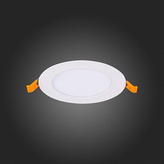 Светильник встраиваемый 12 см, 6W, 3000K ST Luce ST209.538.06 белый 330Lm Ra80 110°, вр 11 см