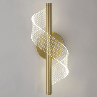 Бра настенное 12*14*30 см, 1*LED*5W 4000K Lussole Bradford LSP-7189 матовое золото