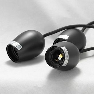 Подвесной светильник Lussole LGO LSP-8121 черный, диаметр 13 см