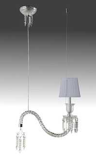 Светильник 40 см Crystal Lux PRINCESS SP1 Хром/Прозрачный