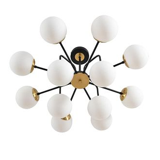 Люстра потолочная *48*47- см, 12*E27*60W, Lumion Elrona 8375/12C, черный; латунь