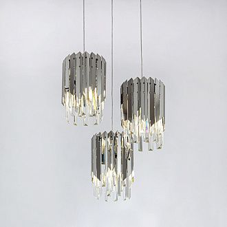 Подвесная люстра 50*50*130 см, Е 27 3x60W, Хром MODELUX ML.20207.3 CR