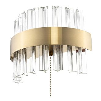  Бра хрустальное с выключателем Бронза CL337313 