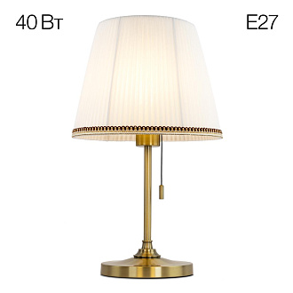 Настольная лампа 28,5*45 см E27*40 W, Citilux Линц Бронза+Белый CL402730