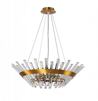 Люстра подвесная хрустальная 60*60*25/70 см, 6*E14 40W бронза Stilfort Snowy 2116/05/06P