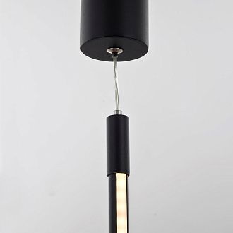 Подвесной светильник *6*195 см, LED 24W, 3000 / 6000K, Черный LED4U L7272-1000 BK