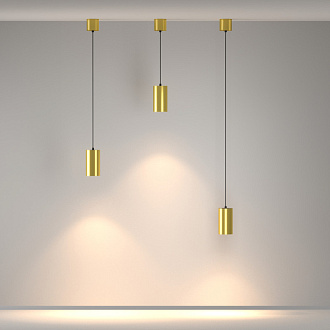 Подвесной светильник 8 см, 20W, 3000K, 50°, Maytoni Vol P100PL-20W3K-BS, латунь