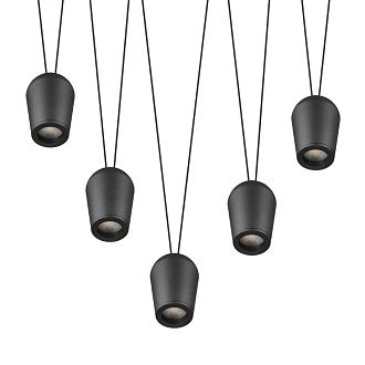 Подвесной светильник 100 см, 25W, 4000K, Loft IT Blackout 10357/5, черный