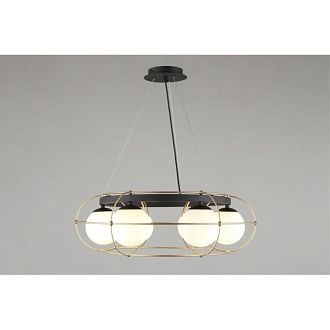 Подвесная люстра 60*50-130 см, 6*G9, 5W, Aployt Mahot APL.317.03.06, золотой