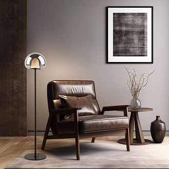 Торшер 116 см, 6W, 4000K, Eurosvet 90327/1, черный