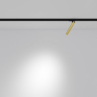Трековый светильник 3*8,15*23,5 см, LED 6W 4000K 36° Maytoni Technical Focus T UNITY TR141-1-6W4K-M-BS черный и латунь