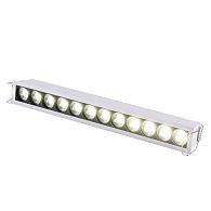 Светильник встраиваемый белый LED 1*12W 4000K 1 200Lm Ra 90 24° IP20 L240xW30xH36 170-240V St Luce  ST762.542.12